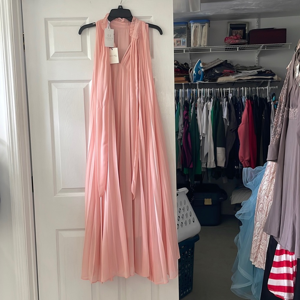 Elegant Pink Maxi Dress